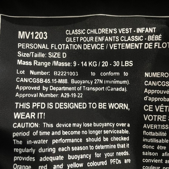 Enfant life jacket - Picture 2 of 4